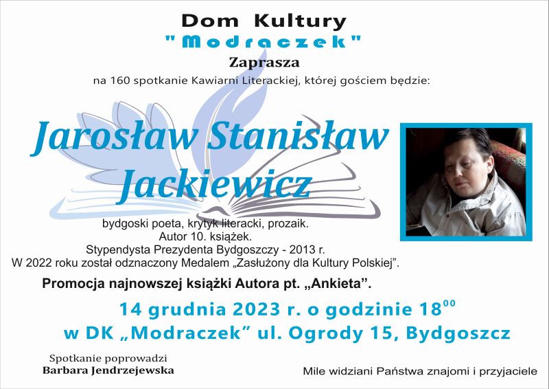 Kawiarnia Literacka - Jarosław Stanisław Jackiewicz