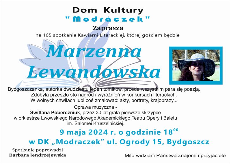 Kawiarnia Literacka - Marzenna Lewandowska